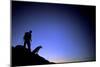 Man and Dog Backpacking Near Lake Tahoe, California-Justin Bailie-Mounted Photographic Print