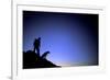 Man and Dog Backpacking Near Lake Tahoe, California-Justin Bailie-Framed Photographic Print