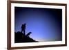 Man and Dog Backpacking Near Lake Tahoe, California-Justin Bailie-Framed Photographic Print