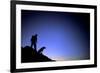 Man and Dog Backpacking Near Lake Tahoe, California-Justin Bailie-Framed Photographic Print