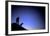 Man and Dog Backpacking Near Lake Tahoe, California-Justin Bailie-Framed Photographic Print