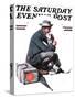 "Man and Dog" or "Pals" Saturday Evening Post Cover, September 27,1924-Norman Rockwell-Stretched Canvas
