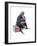 "Man and Dog" or "Pals", September 27,1924-Norman Rockwell-Framed Giclee Print