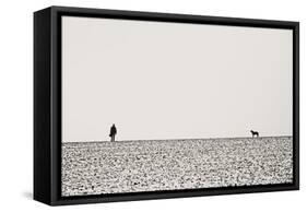 Man and Dog-Torsten Richter-Framed Stretched Canvas