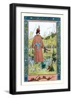 Man and Frog-Ivan Bilibin-Framed Art Print