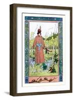 Man and Frog-Ivan Bilibin-Framed Art Print