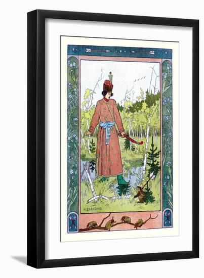 Man and Frog-Ivan Bilibin-Framed Art Print