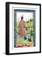 Man and Frog-Ivan Bilibin-Framed Art Print