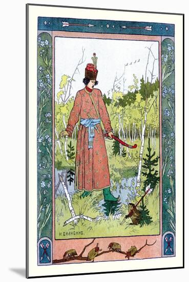 Man and Frog-Ivan Bilibin-Mounted Art Print