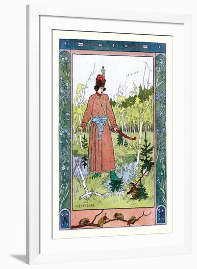 Man and Frog-Ivan Bilibin-Framed Art Print