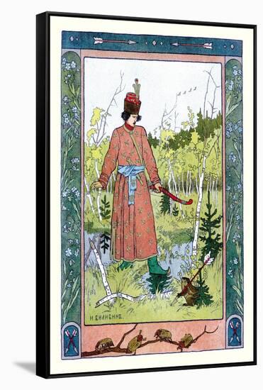 Man and Frog-Ivan Bilibin-Framed Stretched Canvas