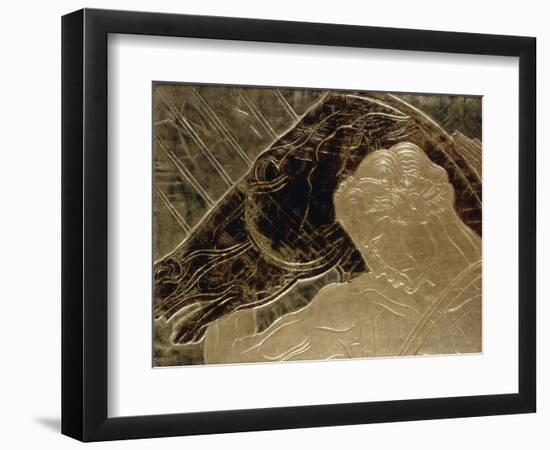 Man and His Horse-Jean Dunand-Framed Premium Giclee Print