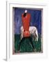 Man and Horse, 1933 (Oil on Canvas)-Kazimir Severinovich Malevich-Framed Giclee Print