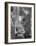 Man and Teenage Girl with Trophy-null-Framed Photo