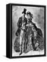 Man and Woman, 19th Century-Constantin Guys-Framed Stretched Canvas