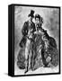 Man and Woman, 19th Century-Constantin Guys-Framed Stretched Canvas