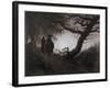 Man and Woman Contemplating the Moon-Caspar David Friedrich-Framed Giclee Print