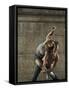 Man and Woman Dancing Together-Patrik Giardino-Framed Stretched Canvas