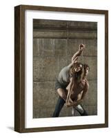 Man and Woman Dancing Together-Patrik Giardino-Framed Photographic Print