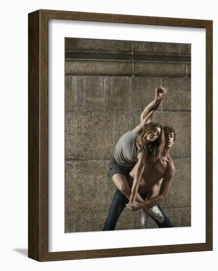 Man and Woman Dancing Together-Patrik Giardino-Framed Photographic Print