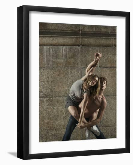 Man and Woman Dancing Together-Patrik Giardino-Framed Photographic Print