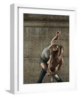 Man and Woman Dancing Together-Patrik Giardino-Framed Photographic Print