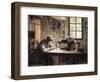 Man and Woman Drinking Eau De Vie-Léon Augustin L'hermitte-Framed Giclee Print