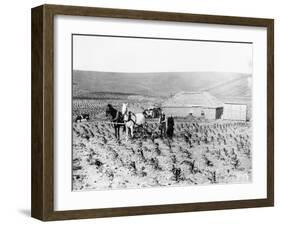 Man and Woman Farming-null-Framed Photographic Print