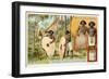 Man and Woman from the Island of Yap, and Stomes Used as Money, Caroline Islands-null-Framed Giclee Print