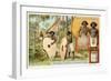 Man and Woman from the Island of Yap, and Stomes Used as Money, Caroline Islands-null-Framed Giclee Print