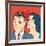 Man and Woman Love Couple in Pop Art Comic Style-Eva Andreea-Framed Art Print