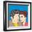 Man and Woman Love Couple in Pop Art Comic Style-Eva Andreea-Framed Art Print