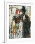 Man and Woman; Mann Und Madchen, 1917 (Oil on Canvas)-Christian Rohlfs-Framed Giclee Print