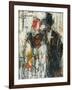 Man and Woman; Mann Und Madchen, 1917 (Oil on Canvas)-Christian Rohlfs-Framed Giclee Print