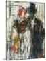 Man and Woman; Mann Und Madchen, 1917 (Oil on Canvas)-Christian Rohlfs-Mounted Giclee Print