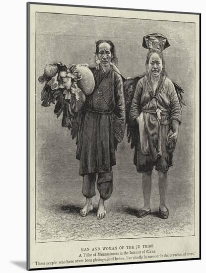 Man and Woman of the Ju Tribe-null-Mounted Giclee Print