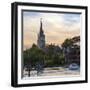 Man and Woman on Boat with All Saints Church in the Background, Marlow, Buckinghamshire, England-Charlie Harding-Framed Photographic Print