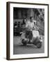 Man and Woman Riding a Vespa Scooter-Dmitri Kessel-Framed Photographic Print