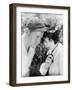 Man and Woman Standing Together with Her Looking Coy at the Camera-null-Framed Photo