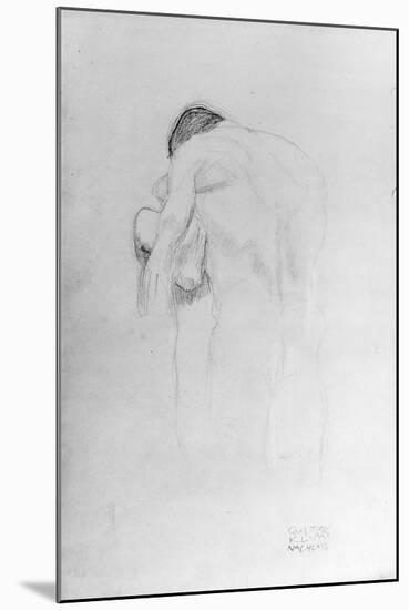 Man and Woman, Study for 'Beethovenfries', 1902-Gustav Klimt-Mounted Giclee Print