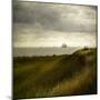 Man and Woman Walking Along a Path by the Sea with Tall Ships-Luis Beltran-Mounted Photographic Print