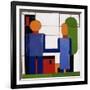 Man and Woman with Intersecting Arms-Franz Wilhelm Seiwert-Framed Giclee Print