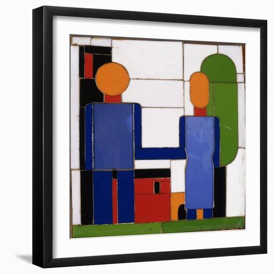 Man and Woman with Intersecting Arms-Franz Wilhelm Seiwert-Framed Giclee Print