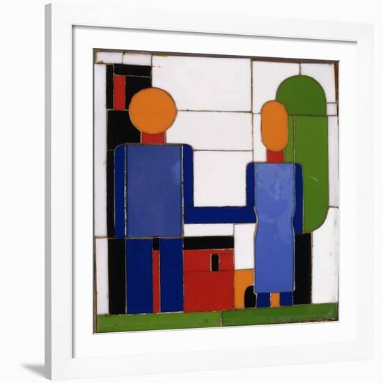 Man and Woman with Intersecting Arms-Franz Wilhelm Seiwert-Framed Giclee Print