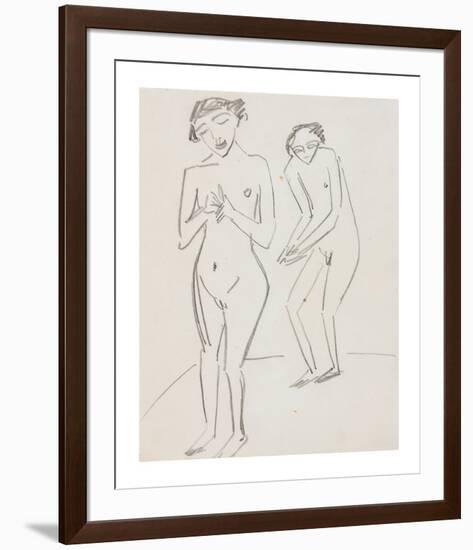 Man and Woman-Ernst Ludwig Kirchner-Framed Premium Giclee Print