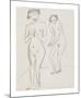 Man and Woman-Ernst Ludwig Kirchner-Mounted Premium Giclee Print