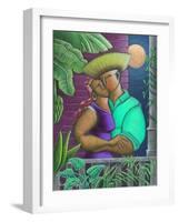 Man and Woman-Oscar Ortiz-Framed Giclee Print