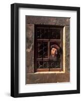 Man at a Window, 1653-Samuel van Hoogstraten-Framed Giclee Print