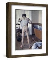 Man at His Bath-Gustave Caillebotte-Framed Giclee Print