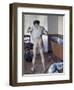 Man at His Bath-Gustave Caillebotte-Framed Giclee Print